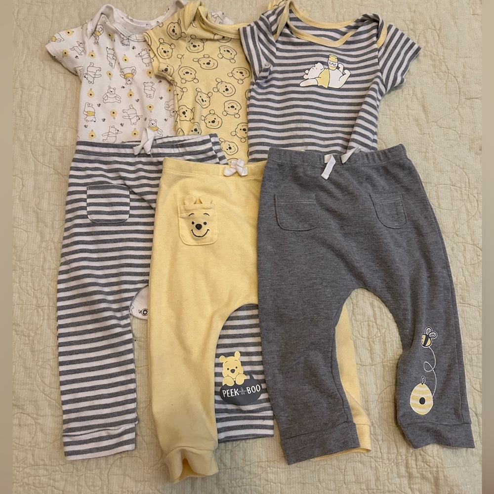 Disney Pooh Bear Onesie and Pants Set